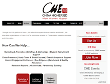 Tablet Screenshot of chinahighereducation.org